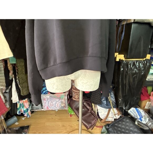 Spanx Airluxe At The Hip Pullover Women's Plus Sz 3X Sweatshirt Black Soft Cozy - Picture 3 of 10